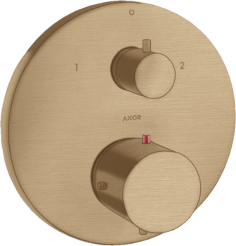 - AXOR Starck Bateria termostatyczna z zaworem odcinająco-przełączającym brąz szczotkowany 10720140 - 10720140 - Łazienki Szydłowski