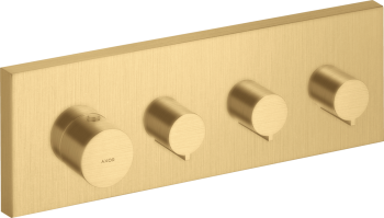  - AXOR ShowerSolutions Moduł termostatyczny 36 x 12 cm do 3 odbiorników, podtynkowy złoty optyczny szczotkowany 10751250 - 10751250 - Łazienki Szydłowski