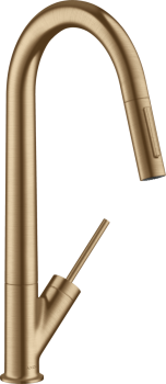 - AXOR Starck Jednouchwytowa bateria kuchenna 270 z wyciąganą wylewką brąz szczotkowany 10821140 - 10821140 - Łazienki Szydłowski