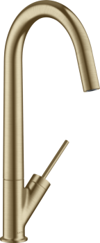 - AXOR Starck Jednouchwytowa bateria kuchenna 300 z obrotową wylewką brąz szczotkowany 10822140 - 10822140 U - Łazienki Szydłowski