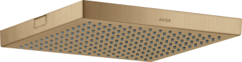  - AXOR ShowerSolutions Deszczownica prysznicowa 24 x24 cm 1jet do montażu w suficie Brąz Szczotkowany 10924140 - 10924140 - Łazienki Szydłowski