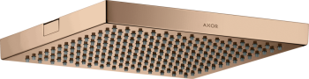 - AXOR ShowerSolutions Głowica prysznicowa 24 x 24 cm 1jet do montażu w suficie czerwone złoto polerowane 10924300 - 10924300 - Łazienki Szydłowski