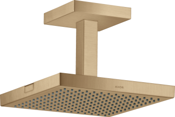 - AXOR ShowerSolutions Deszczownica 24 x 24 cm 1jet do montażu w suficie brąz szczotkowany 10929140 - 10929140 U - Łazienki Szydłowski