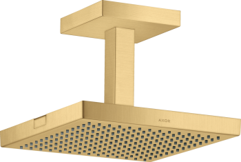  - AXOR ShowerSolutions Deszczownica prysznicowa 24 x 24 cm 1jet do montażu w suficie złoty optyczny szczotkowany 10929250 - 10929250 U - Łazienki Szydłowski
