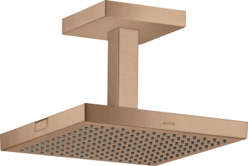  - AXOR ShowerSolutions Deszczownica prysznicowa 24 x 24 cm 1jet do montażu w suficie czerwone złoto szczotkowane 10929310 - 10929310 - Łazienki Szydłowski