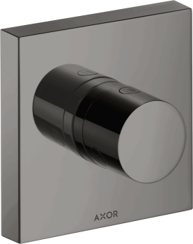  - AXOR ShowerSolutions Zawór odcinająco-przełączający Trio/Quattro 12 x 12 cm czarny chrom polerowany 10932330 - 10932330 - Łazienki Szydłowski