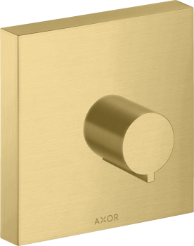  - AXOR ShowerSolutions Zawór odcinający 12 x 12 cm, podtynkowy złoty optyczny szczotkowany 10972250 - 10972250 - Łazienki Szydłowski