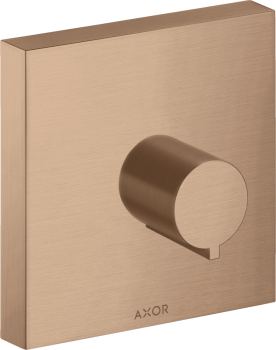  - AXOR ShowerSolutions Zawór odcinający 12 x 12 cm, podtynkowy czerwone złoto szczotkowane 10972310 - 10972310 - Łazienki Szydłowski
