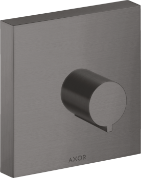  - AXOR ShowerSolutions Zawór odcinający 12 x 12cm, podtynkowy czarny chrom szczotkowany 10972340 - 10972340 U - Łazienki Szydłowski