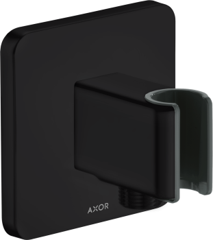 - AXOR ShowerSolutions Przyłącze węża prysznicowego z uchwytem, softsquare czarny mat 11626670 - 11626670 - Łazienki Szydłowski