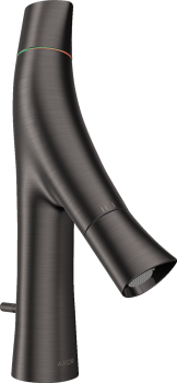 - AXOR Starck Organic 2-uchwytowa bateria umywalkowa 80 z kompletem odpływowym z cięgłem czarny chrom szczotkowany 12010340 - 12010340 U - Łazienki Szydłowski