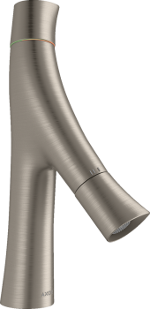  - AXOR Starck Organic 2-uchwytowa bateria umywalkowa 80 z niezamykanym kompletem odpływowym stal szlachetna optyczna 12011800 - 12011800 - Łazienki Szydłowski