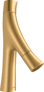  - AXOR Starck Organic 2-uchwytowa bateria umywalkowa 80 z niezamykanym kompletem odpływowym mosiądz szczotkowany 12011950 - 12011950 U - Łazienki Szydłowski