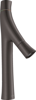  - AXOR Starck Organic 2-uchwytowa bateria umywalkowa 170 z niezamykanym kompletem odpływowym czarny chrom szczotkowany 12012340 - 12012340 U - Łazienki Szydłowski