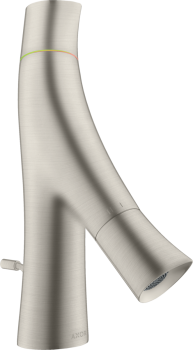  - AXOR Starck Organic 2-uchwytowa bateria umywalkowa 50 do małych umywalek z kompletem odpływowym z cięgłem stal szlachetna optyczna 12014800 - 12014800 - Łazienki Szydłowski