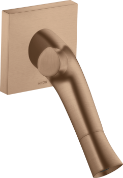  - AXOR Starck Organic 2-uchwytowa bateria umywalkowa z wylewką 18,7 cm, ścienna, podtynkowa czerwone złoto szczotkowane 12015310 - 12015310 - Łazienki Szydłowski