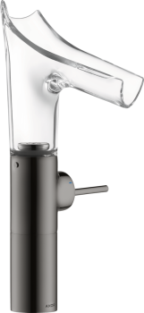  - AXOR Starck V Jednouchwytowa bateria umywalkowa 220 czarny chrom polerowany 12114330 - 12114330 - Łazienki Szydłowski