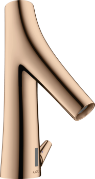 - AXOR Starck Organic Elektroniczna bateria umywalkowa z bieżącą regulacją temperatury, zasilana baterią czerwony złoty polerowany 12171300 - 12171300 - Łazienki Szydłowski