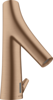  - AXOR Starck Organic Elektroniczna bateria umywalkowa z bieżącą regulacją temperatury, zasilana baterią czerwone złoto szczotkowane 12171310 - 12171310 - Łazienki Szydłowski