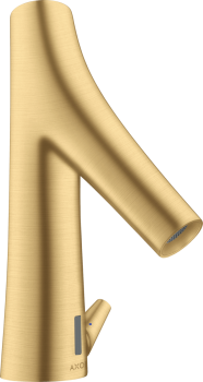 - AXOR Starck Organic Elektroniczna bateria umywalkowa z bieżącą regulacją temperatury, zasilana z sieci 230 V złoty optyczny szczotkowany 12173250 - 12173250 - Łazienki Szydłowski