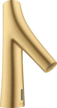 - AXOR Starck Organic Elektroniczna bateria umywalkowa ze wstępną regulacją temperatury, zasilana z sieci 230 V  złoty optyczny szczotkowany 12174250 - 12174250 - Łazienki Szydłowski