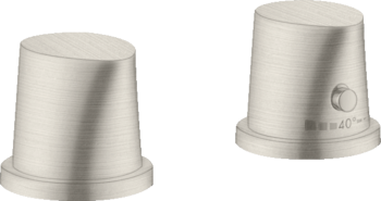  - AXOR Starck Organic 2-otworowa bateria termostatyczna na brzeg wanny 12422800 - 12422800 - Łazienki Szydłowski