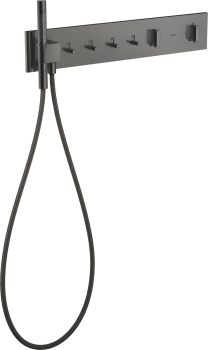  - AXOR ShowerComposition Moduł termostatyczny 610/110 do 4 odbiorników, czarny chrom polerowany 12573330 - 12573330 - Łazienki Szydłowski