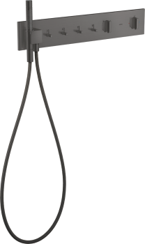  - AXOR ShowerComposition Moduł termostatyczny 610/110 do 4 odbiorników, czarny chrom szczotkowany  12573340 - 12573340 - Łazienki Szydłowski