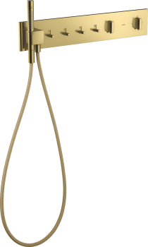  - AXOR ShowerComposition Moduł termostatyczny 610/110 do 4 odbiorników, złoty optyczny polerowany 12573990 - 12573990 - Łazienki Szydłowski