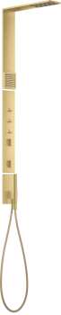  - AXOR ShowerComposition Panel prysznicowy z termostatem, deszczownicą  1jet i prysznicem na ramiona, złoty optyczny szczotkowany 12595250 - 12595250 - Łazienki Szydłowski
