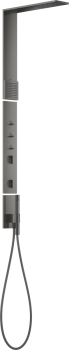  - AXOR ShowerComposition Panel prysznicowy z termostatem, deszczownicą 1jet i prysznicem na ramiona,  czarny chrom polerowany  12595330 - 12595330 - Łazienki Szydłowski
