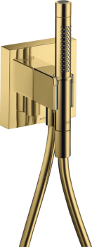  - AXOR Starck Przyłącze węża prysznicowego 120/120 z główką prysznicową 2jet, Slim z uchwytem i wężem 12626990 - 12626990 - Łazienki Szydłowski