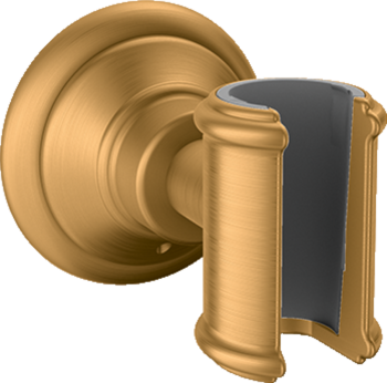 - AXOR Montreux Uchwyt prysznicowy złoty optyczny szczotkowany 16325250 - 16325250 U - Łazienki Szydłowski