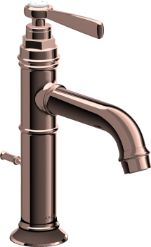 - AXOR Montreux bateria umywalkowa 100 z kompletem odpływowym z cięgłem czerwone złoto polerowane 16515300 - 16515300 - Łazienki Szydłowski