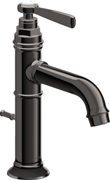  - AXOR Montreux bateria umywalkowa 100 z kompletem odpływowym z cięgłem czarny chrom polerowany 16515330 - 16515330 - Łazienki Szydłowski