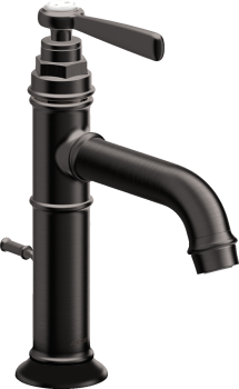 - AXOR Montreux bateria umywalkowa 100 z kompletem odpływowym z cięgłem czarny chrom szczotkowany 16515340 - 16515340 - Łazienki Szydłowski