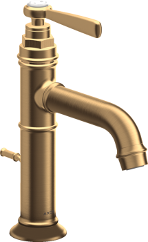  - AXOR Montreux bateria umywalkowa 100 z kompletem odpływowym z cięgłem mosiądz szczotkowany 16515950 - 16515950 - Łazienki Szydłowski