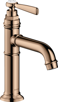 - AXOR Montreux bateria umywalkowa 100 z uchwytem jednoramiennym czerwone złoto polerowane 16516300 - 16516300 - Łazienki Szydłowski