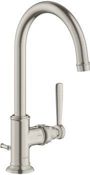 - AXOR Montreux Jednouchwytowa bateria umywalkowa 210 z kompletem odpływowym z cięgłem stal szlachetna optyczna 16517800 - 16517800 - Łazienki Szydłowski