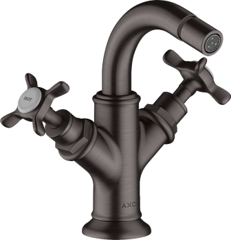 - AXOR Montreux 2-uchwytowa bateria bidetowa z uchwytami krzyżowymi i kompletem odpływowym z cięgłem 16520340 - 16520340 - Łazienki Szydłowski