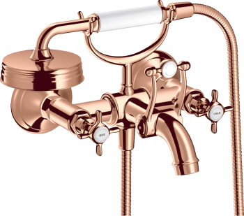 - AXOR Montreux 2-uchwytowa bateria wannowa z uchwytami krzyżowymi, natynkowa 16540300 - 16540300 - Łazienki Szydłowski