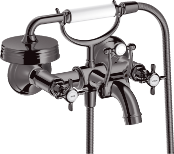  - AXOR Montreux 2-uchwytowa bateria wannowa z uchwytami krzyżowymi, natynkowa 16540330 - 16540330 - Łazienki Szydłowski