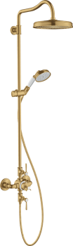  - AXOR Montreux Komplet prysznicowy 240 1jet z termostatem złoty optyczny szczotkowany 16572250 - 16572250 - Łazienki Szydłowski