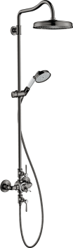  - AXOR Montreux Komplet prysznicowy 240 1jet z termostatem czarny chrom polerowany 16572330 - 16572330 - Łazienki Szydłowski