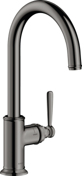  - AXOR Montreux Jednouchwytowa bateria kuchenna 260 z obrotową wylewką czarny chrom polerowany 16580330 - 16580330 - Łazienki Szydłowski