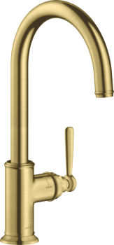  - AXOR Montreux Jednouchwytowa bateria kuchenna 260 z obrotową wylewką mosiądz szczotkowany 16580950 - 16580950 - Łazienki Szydłowski