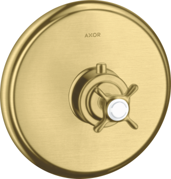 - AXOR Montreux Bateria termostatyczna z uchwytem krzyżowym, podtynkowa mosiądz szczotkowany 16810950 - 16810950 U - Łazienki Szydłowski