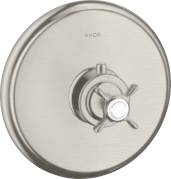  - AXOR Montreux Bateria termostatyczna HighFlow z uchwytem krzyżowym, podtynkowa stal szlachetna optyczna 16815800 - 16815800 - Łazienki Szydłowski