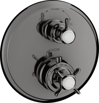  - AXOR Montreux Bateria termostatyczna podtynkowa czarny chrom polerowany 16820330 - 16820330 - Łazienki Szydłowski