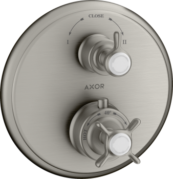  - AXOR Montreux Bateria termostatyczna podtynkowa stal szlachetna optyczna 16820800 - 16820800 - Łazienki Szydłowski